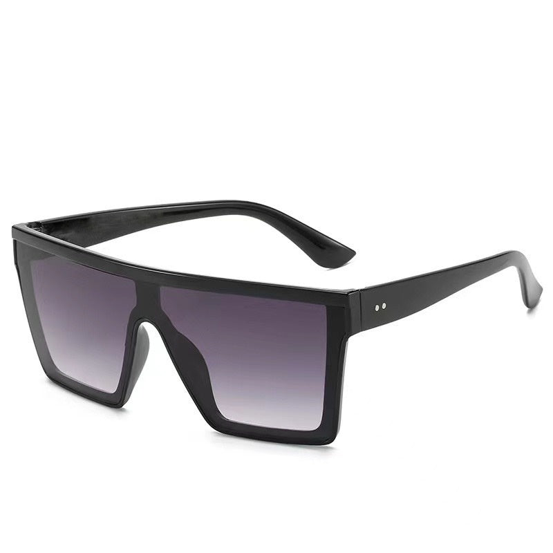 Fashion One-piece Large Rim Sunglasses European And American Maison Taw'am