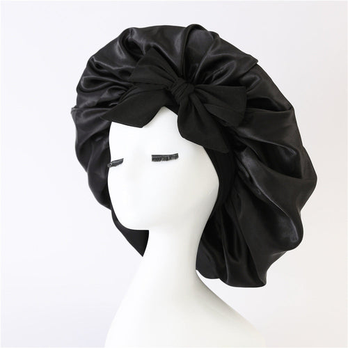 Bonnet satin immitation soie avec noeud Maison Taw'am