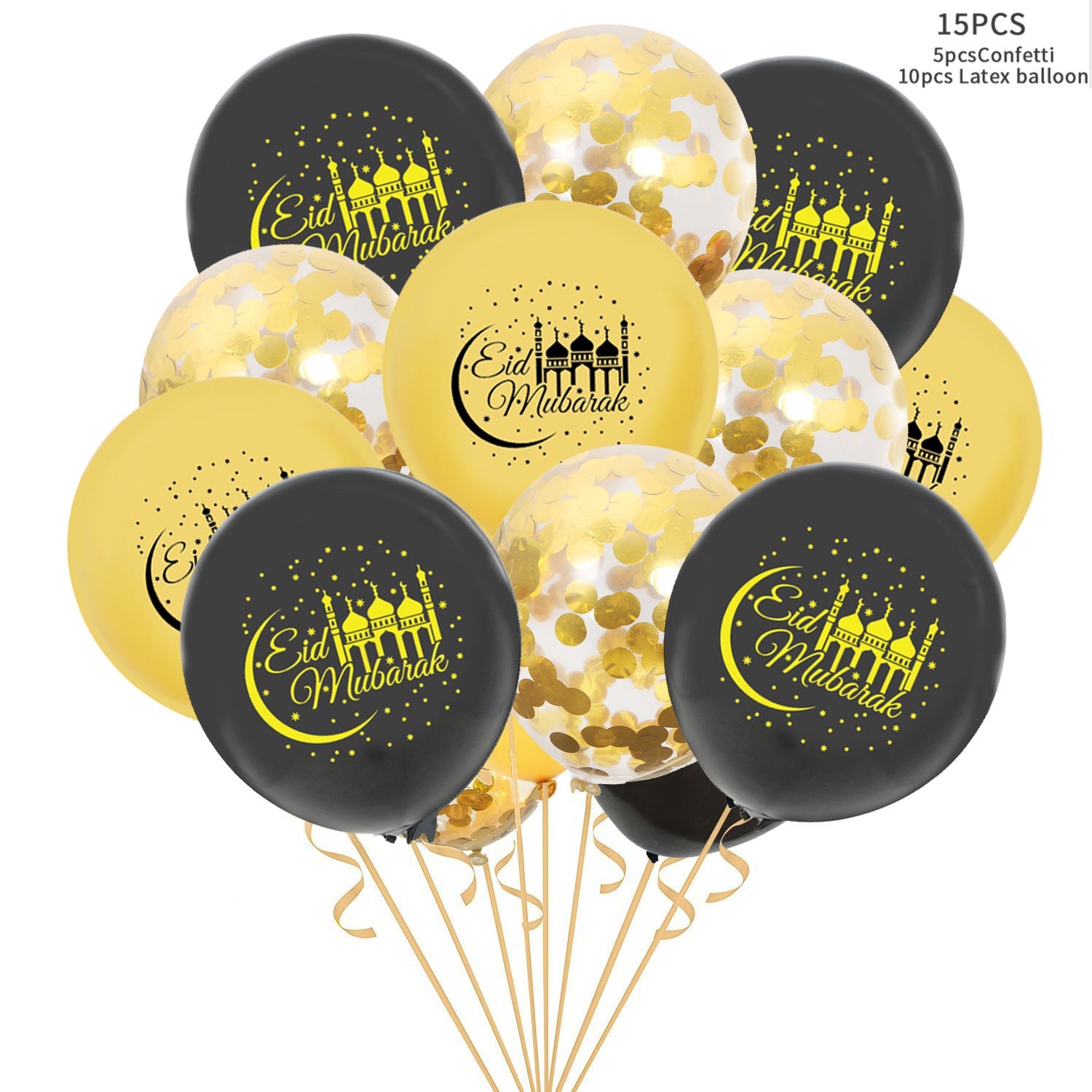 Eid Mubarak Latex Balloon Ramadan Kareem Decoration Festival Party Supplies Maison Taw'am