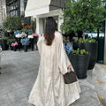 Abaya en satin bronzé null