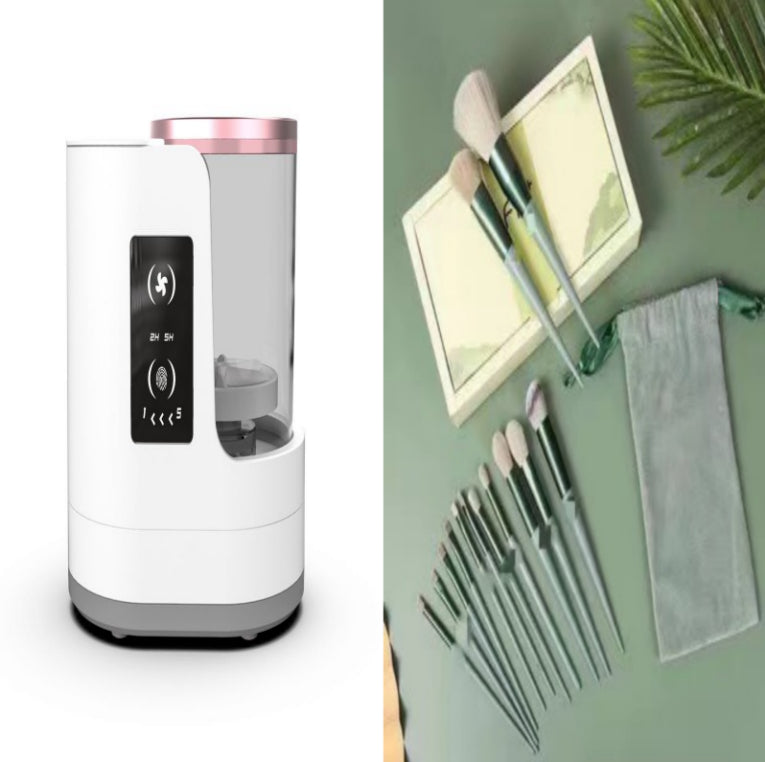 Electric Makeup Brush Cleaner Rechargeable Makeup Brushes Cleaning Tool Automatic Makeup Brush Cleaning Stand Device Maison Taw'am