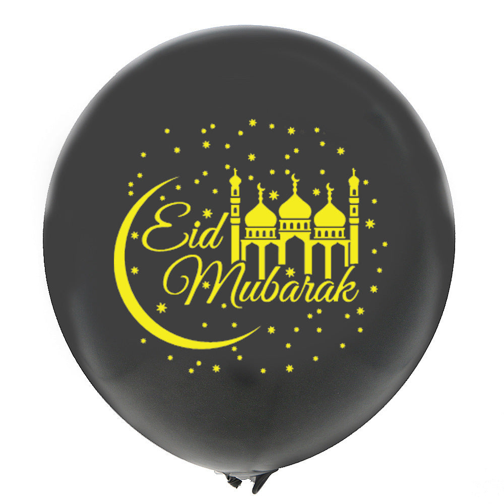 Eid Mubarak Latex Balloon Ramadan Kareem Decoration Festival Party Supplies Maison Taw'am