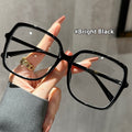 Facial Non-makeup Gadget Black Oversized Glasses With Myopia Maison Taw'am