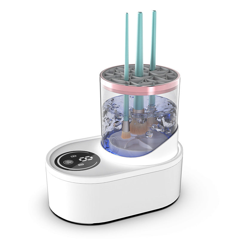 Electric Makeup Brush Cleaner Rechargeable Makeup Brushes Cleaning Tool Automatic Makeup Brush Cleaning Stand Device Maison Taw'am
