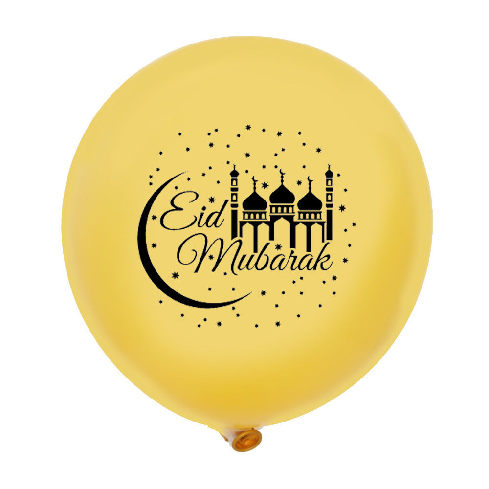 Eid Mubarak Latex Balloon Ramadan Kareem Decoration Festival Party Supplies Maison Taw'am