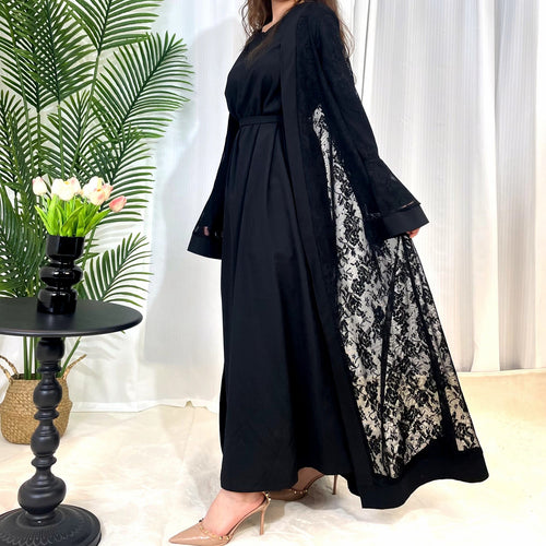 Abaya en dentelle Maison Taw'am