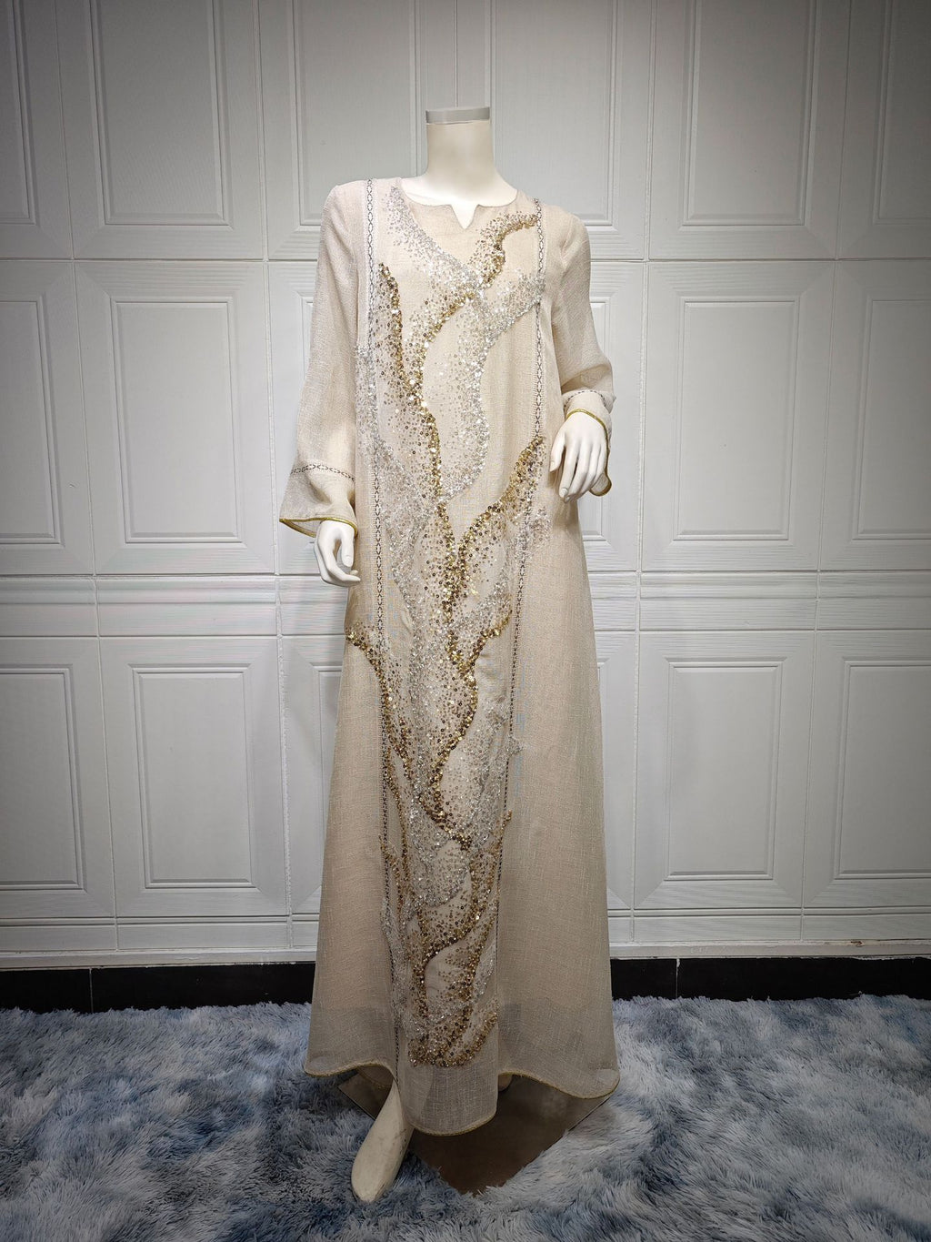 Robe brodée sequin Maison Taw'am