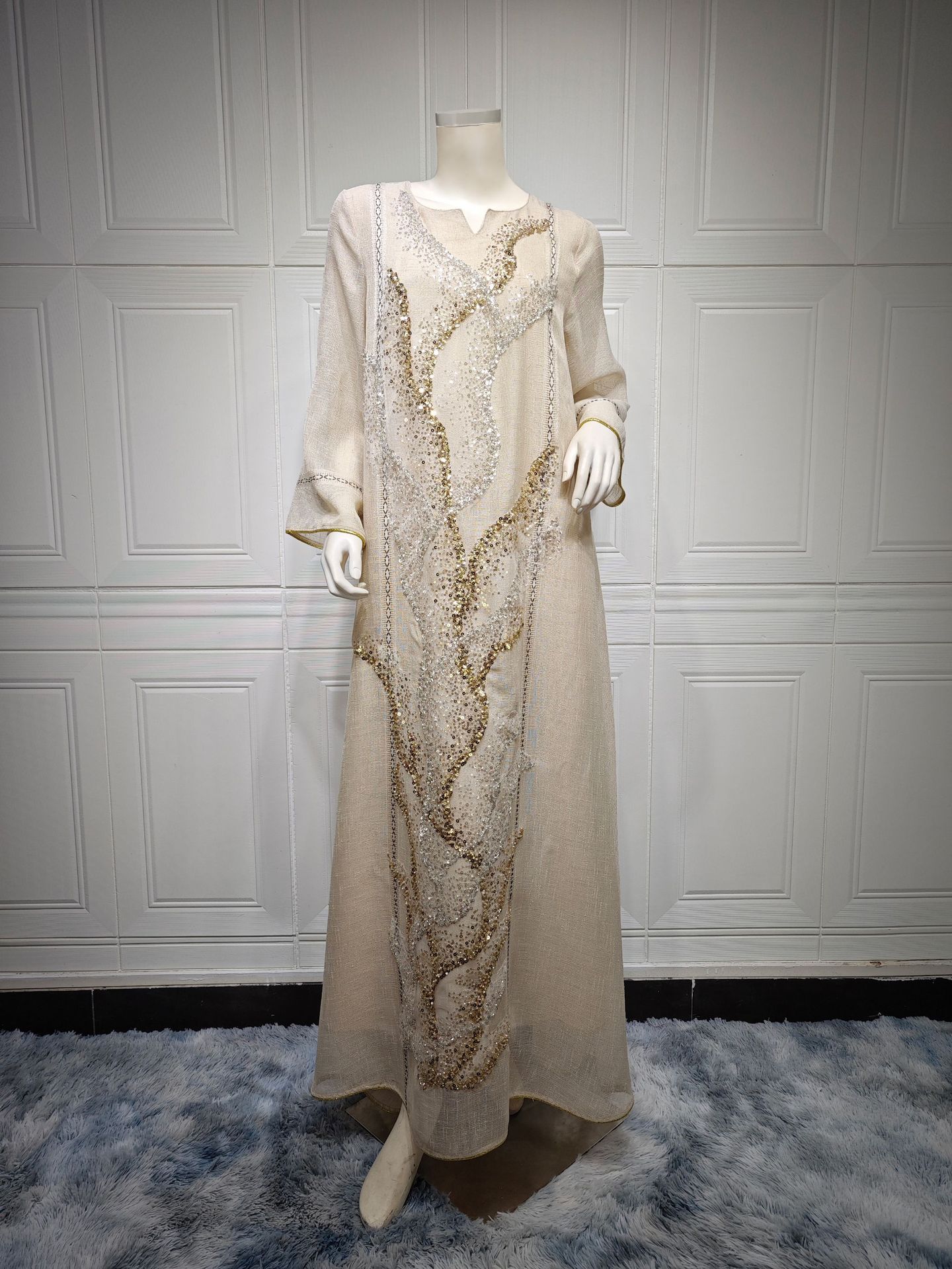 Robe brodée sequin Maison Taw'am
