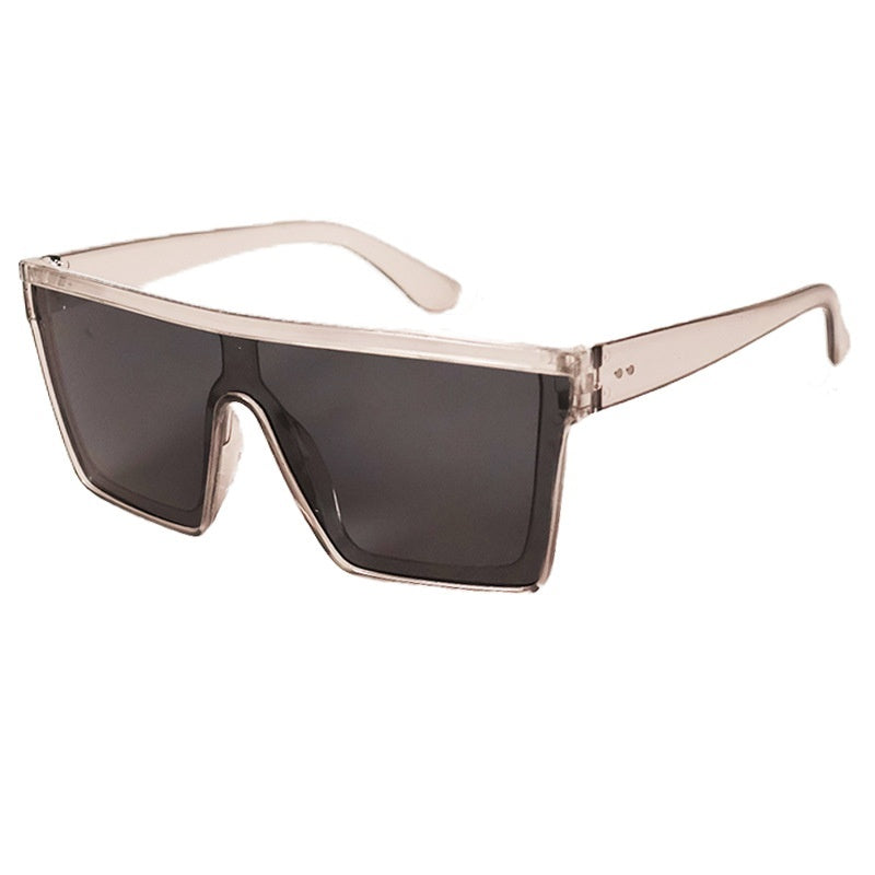 Fashion One-piece Large Rim Sunglasses European And American Maison Taw'am