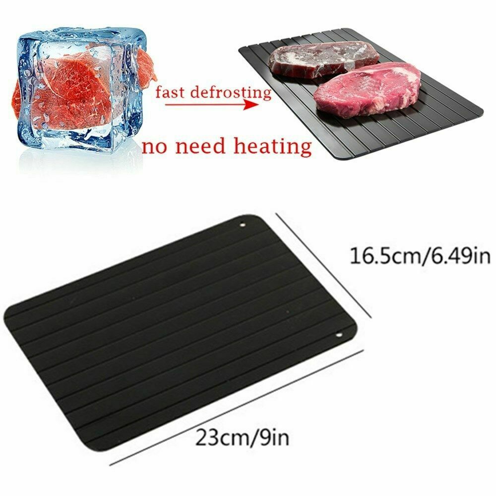 Fast Defrost Tray Fast Thaw Frozen Food Meat Fruit Quick Defrosting Plate Board Defrost Tray Thaw Master Kitchen Gadgets Maison Taw'am
