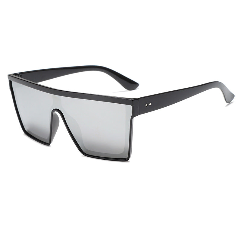 Fashion One-piece Large Rim Sunglasses European And American Maison Taw'am