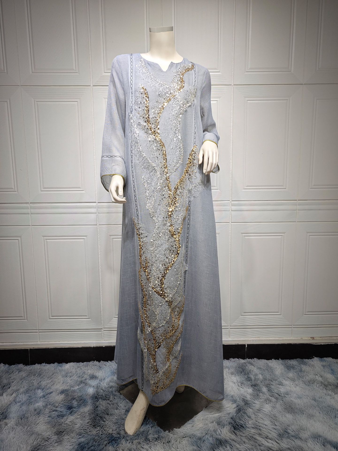 Robe brodée sequin Maison Taw'am