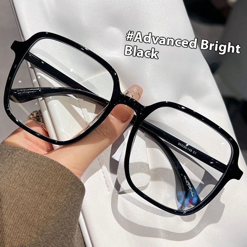 Facial Non-makeup Gadget Black Oversized Glasses With Myopia Maison Taw'am