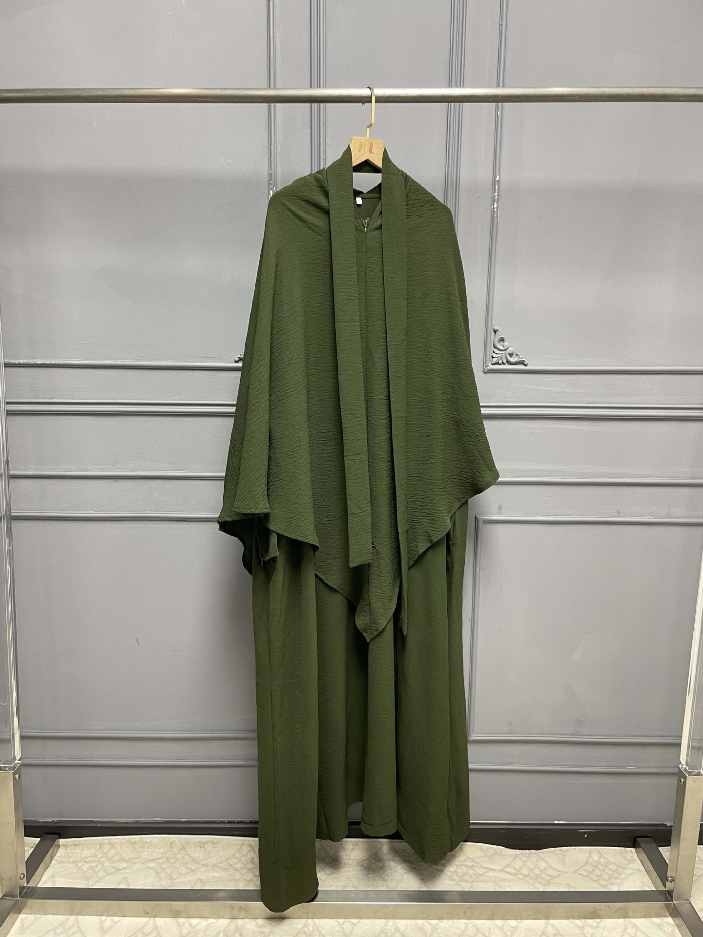 Abaya 2pièces voile intégré Maison Taw'am