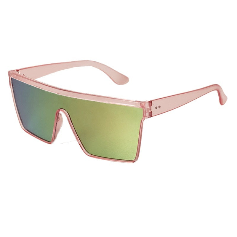 Fashion One-piece Large Rim Sunglasses European And American Maison Taw'am