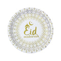 Muslim Eid Tableware Bronzing Disposable Paper Plate Paper Cup Decoration Maison Taw'am