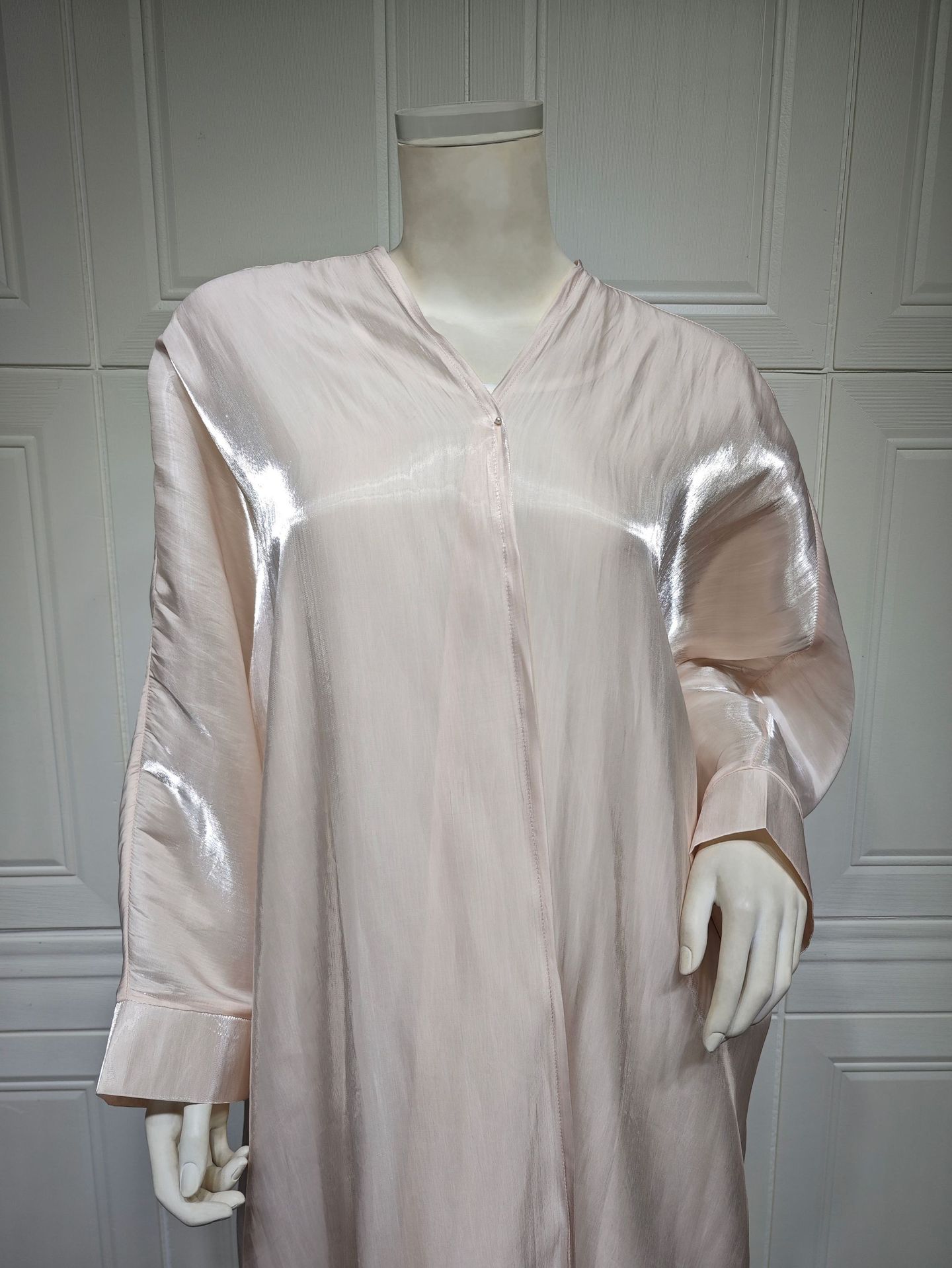 Abaya satin de soie brillante Maison Taw'am