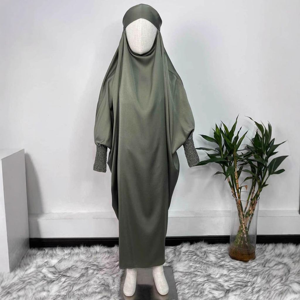 Abaya voile intégré enfant Maison Taw'am