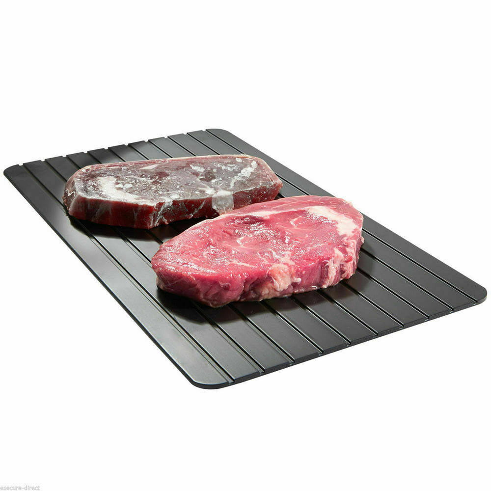 Fast Defrost Tray Fast Thaw Frozen Food Meat Fruit Quick Defrosting Plate Board Defrost Tray Thaw Master Kitchen Gadgets Maison Taw'am