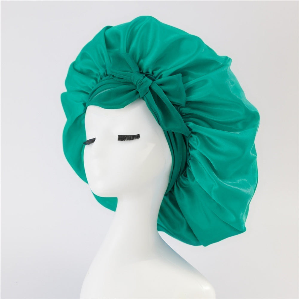 Bonnet satin immitation soie avec noeud Maison Taw'am