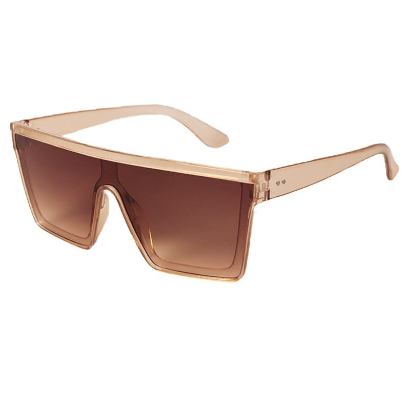 Fashion One-piece Large Rim Sunglasses European And American Maison Taw'am