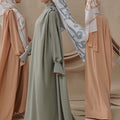 Abaya drapé épaule Maison Taw'am