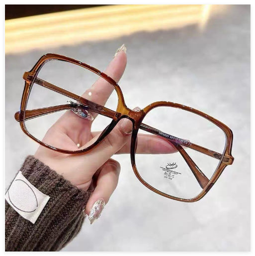 Facial Non-makeup Gadget Black Oversized Glasses With Myopia Maison Taw'am