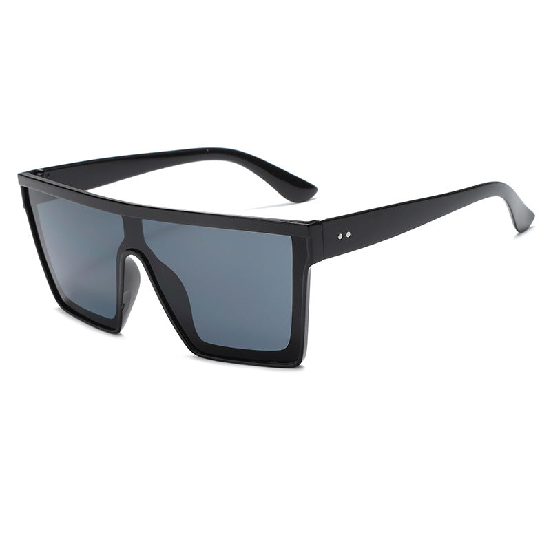 Fashion One-piece Large Rim Sunglasses European And American Maison Taw'am