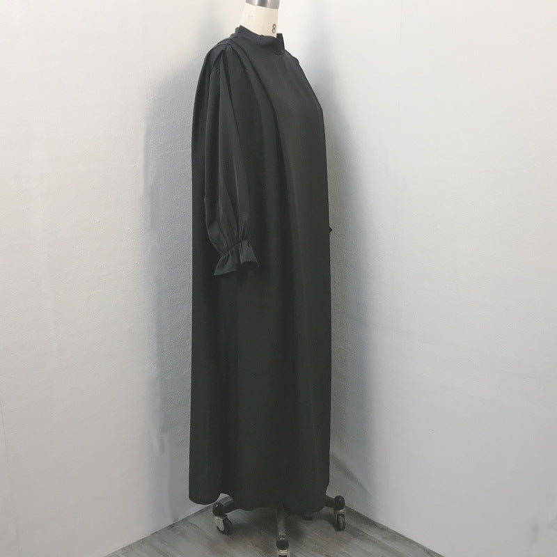 Abaya drapé épaule Maison Taw'am
