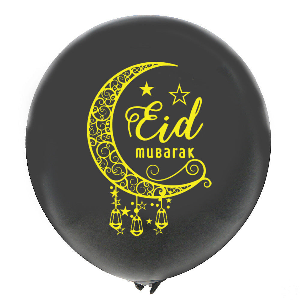 Eid Mubarak Latex Balloon Ramadan Kareem Decoration Festival Party Supplies Maison Taw'am