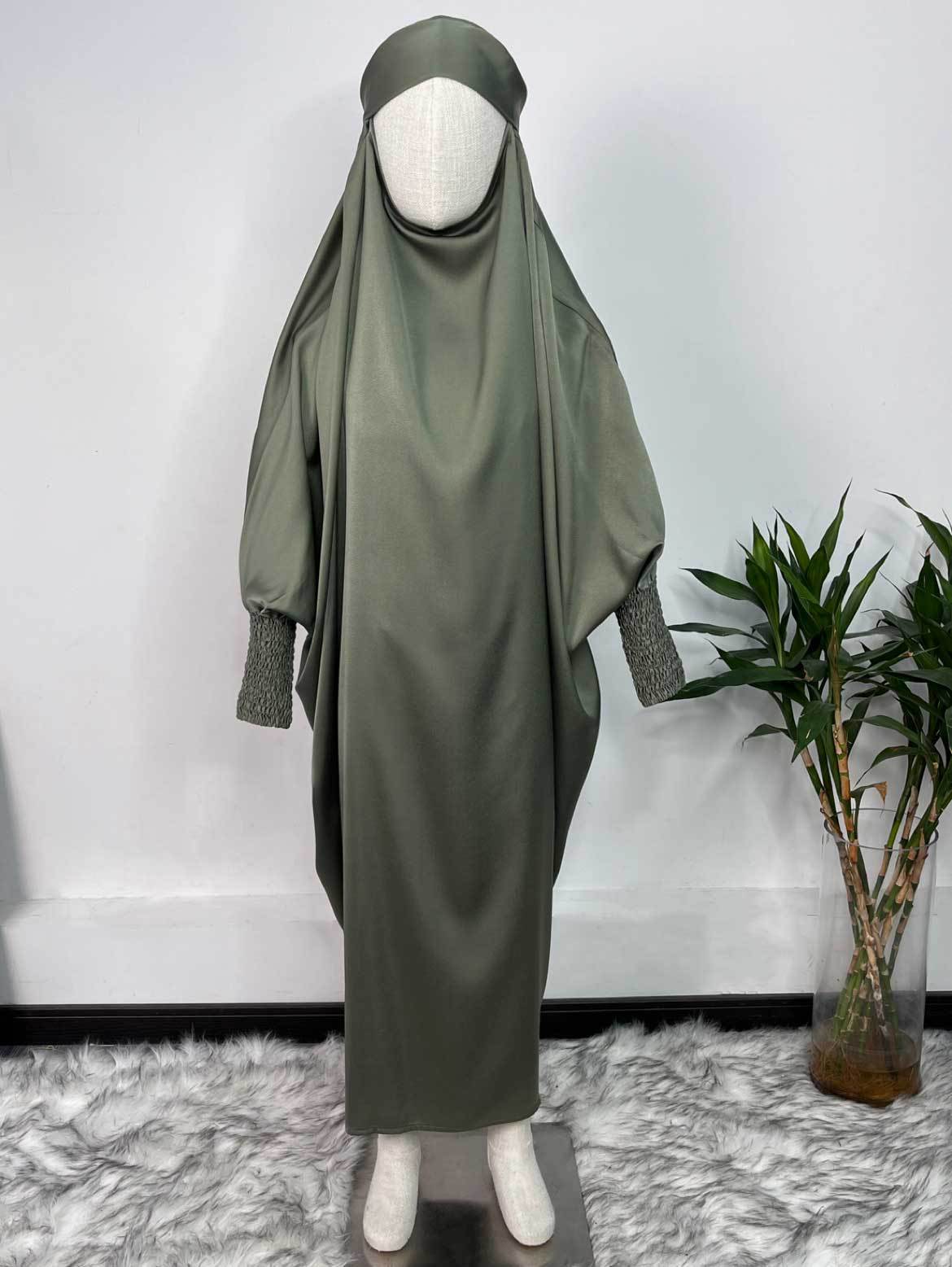 Abaya voile intégré enfant Maison Taw'am