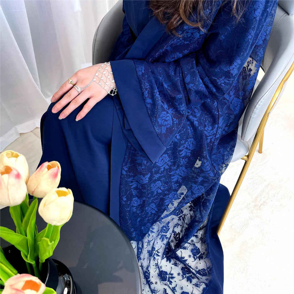 Abaya en dentelle Maison Taw'am