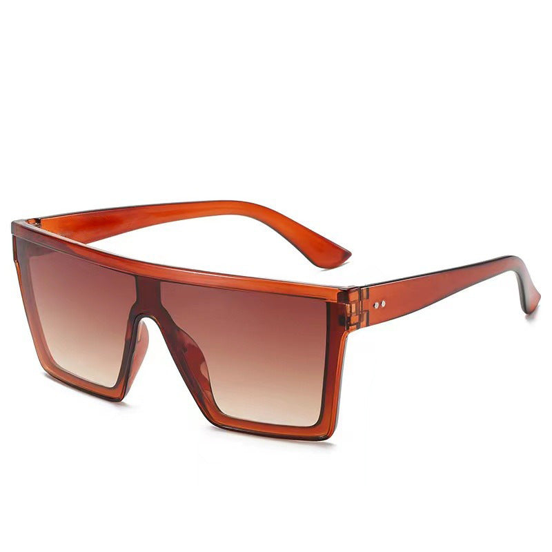 Fashion One-piece Large Rim Sunglasses European And American Maison Taw'am