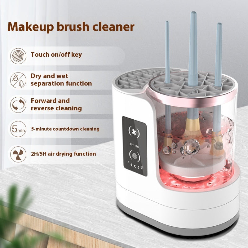 Electric Makeup Brush Cleaner Rechargeable Makeup Brushes Cleaning Tool Automatic Makeup Brush Cleaning Stand Device Maison Taw'am